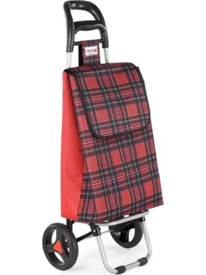 Orevio Katlanabilir Pazar Arabası; 36 L Çanta Kapasitesi, 25 kg Taşıma, Büyük Tekerlekli Market & Alışveriş Arabası