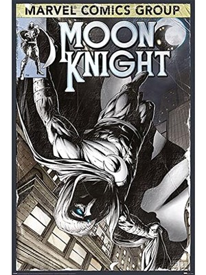 Orevio Moon Knight Comic Book Cover Posteri, 61X91,5 cm