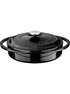 Orevio Metal Heritage Serisi; Çok Amaçlı Tencere, Yuvarlak, 28 Cm, Siyah