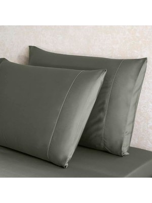 Orevio x Tencel™ Lyocell 2'li Standart Yastık Kılıfı Yeşil