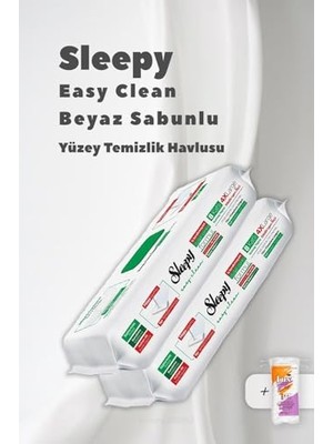 Orevio 4 Xl Mopa Uyumlu Beyaz Sabunlu Havlu, 2 Paket, Pamuk