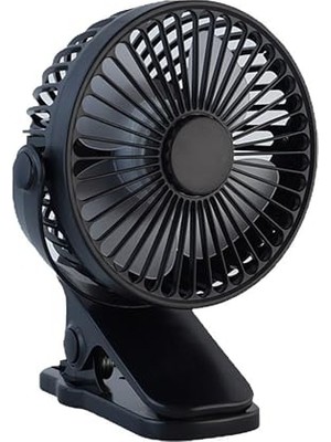 Orevio Şarjlı USB Mini Klipsli Vantilatör Fan, 3 Kademeli, 360° Hareketli, Sessiz ve Taşınabilir, Asorti Renk