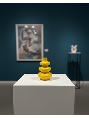 Ferdali Minimalist Dekoratif Vazo Modern El Yapımı Hediyelik