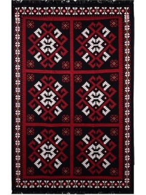 Orevio Modern Desenli Kilim, Makinede Yıkanabilir, 80 * 150 Cm, SA25MK