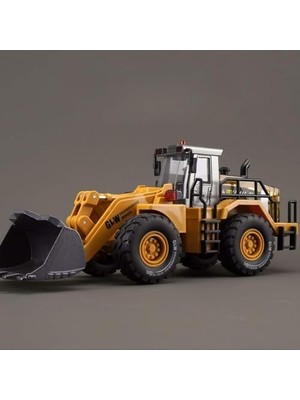 Orevio Oyuncak Sürtmeli Sesli Işıklı Metal Kepçeli Buldozer Inşaat Aracı