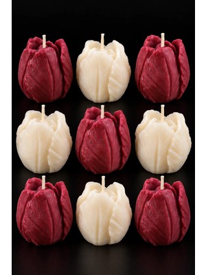 Mum Soya Wax Lale 9’lu El Yapımı Tea Light Set – Mene Maison