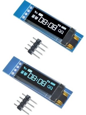 Orevio 0.91 ” Inch I2C 128×32 OLED Ekran Mavi (Arduino Uyumlu)