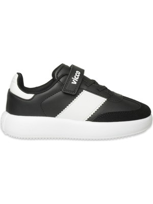 Vicco 346.F26K.263 Flex Patik Günlük Siyah-Beyaz Çocuk Spor Ayakkabı