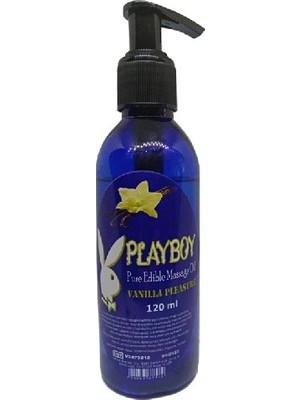 Bezos Playboy Pure Edible Aromalı Vanilyalı 120ML  Masaj Yağı Masaj Yağı  Svl - Pure Edible Massage Oil Vanilla Flavored Massage Oil 120ML