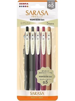 Orevio Sarasa Clip Vintage Seri 1 Set 0,5 mm 5'li Pet
