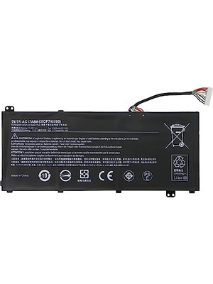 Orevio AC17A8M Acer Spin 3 SP314-52 SP314-52-331FP Travelmate X3 X3410-M X3410-MG X3310-M X314-51-M X314-51-MG TMX3310-M TMX3410-M TMX3410-M M TMX311 4-51-Mg 3ıcp7/61/80 61,9 Wh Batarya