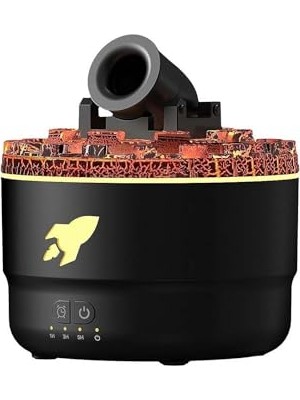 Orevio Cannon Blast Aroma Nemlendirici, Taret Tasarımlı Sessiz Difüzör, Buhar Topu, Sarı Kamışlı, Ev ve Yatak Odası Için