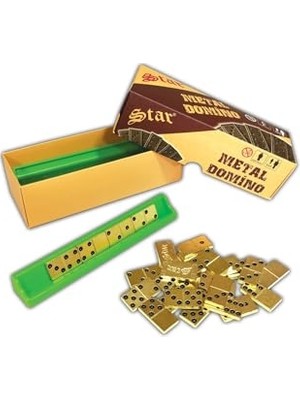 Orevio Metal Domino Oyun Seti; Büyük Boy, Zamak Domino Taşı, 1. Kalite