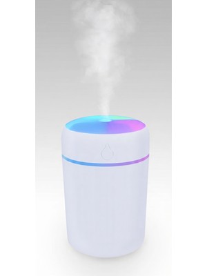 Azesur Mini 300 ml LED Işıklı Aroma Terapi Hava Nemlendirici Buhar Makinesi ve Difüzör (H2O Humidifier)