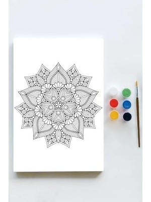 Prime (PSTER21644) Mandala Tuval Kanvas Tablo Boyama Hobi Seti 3 (40X60CM)