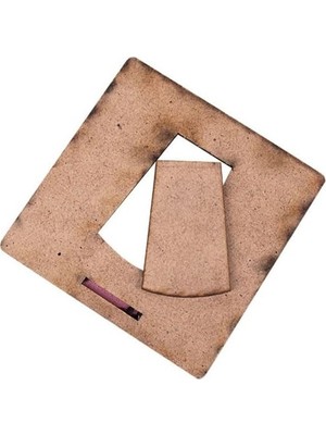 Prime Miracix Ahşap Mini Fotoğraf Çerçevesi, 9x9 Cm, 2 Adet, Çok Renkli, Masa Üstü Dekoratif Çerçeve (Ahşap Kahverengi)