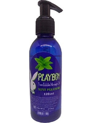 Bezos Playboy  Masaj Yağı 120ML Naneli Playboy Pure Edible Aromalı  Svl - 120ML Pure Edible Massage Oil Mint Flavored Massage Oil