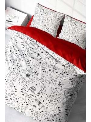 Orevio Catsy 3D Çift Kişilik Nevresim Takımı 200X220, MONOHOME8959