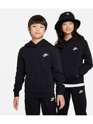 Nike Sportswear Club Çocuk Siyah Günlük Stil Sweatshirt FD3000-010