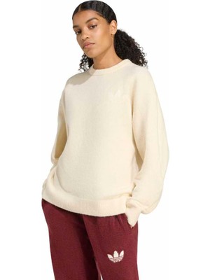 Markali Adidas Knıtted Sweater Kadın Sweatshirt KF2339