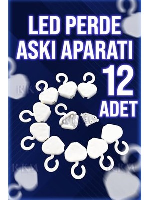 Orevio LED Perde Askı Aparatı, 12 Adet