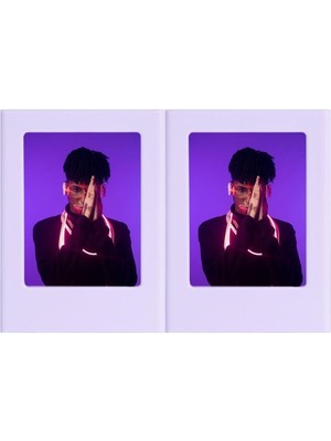 Prime Mini Film Uyumlu Lila 2'li Mıknatıslı Fotoğraf Çerçeve Seti