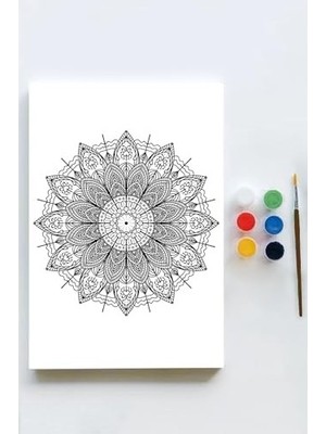 Prime (PSTER21573) Mandala Tuval Kanvas Tablo Boyama Hobi Seti 13 (50X70CM)