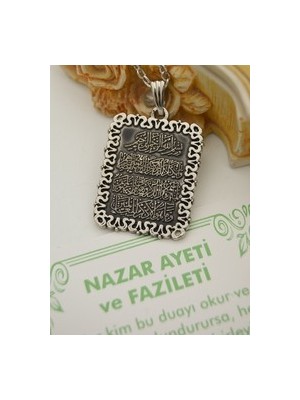 Stoneage Nazar Ayeti Kolye - Gümüş Rengi -