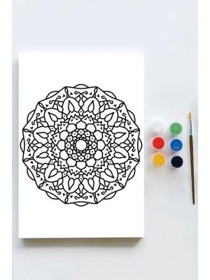 Prime (PSTER21621) Mandala Tuval Kanvas Tablo Boyama Hobi Seti 12 (30X40CM)