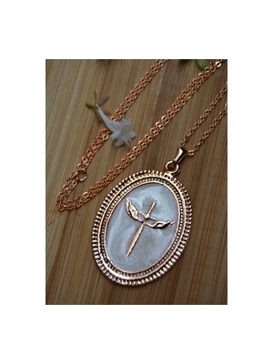Stoneage Melek Kolye - Rose -