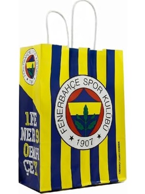 Orevio Çanta, 18X24 cm Fenerbahçe Temalı Lisanslı Kağıt (2 Adet) | Hediye Paketi ve Hediye Çantası