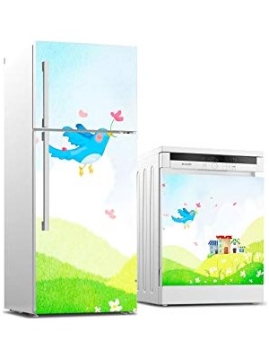 Orevio Sticker Kaplama, Çocuk Kuş, Buzdolabı ve Bulaşık Makinası Beyaz Eşya