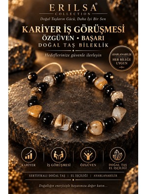 Erilsa Sertifikalı Kariyer Iş Görüşmesi Özgüven Başarı Motivasyon Doğal Taş Bileklik