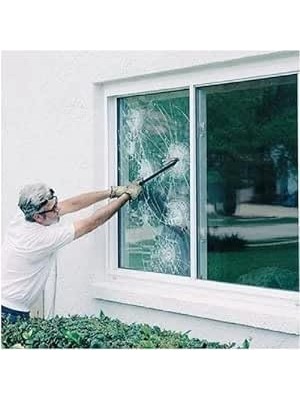 Orevio 2 Mil Kırılmaz Şeffaf Güvenlik Cam Filmi, 50 cm x 1 Metre ve 50 cm x 3 Metre