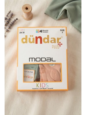 Dündar Kız Çocuk Modal Dikişsiz/soft  Yıkama/kokulu(29-31) 7 Yaş 12ADET