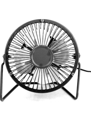 Orevio Metal Taşınabilir USB Mini Fan, Sessiz Çalışan, 4 Inç Mini Vantilatör