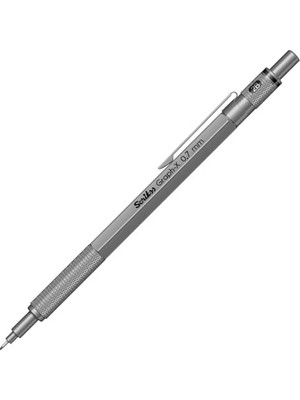 Orevio Graphx 0.7 mm Gri Mekanik Kurşun Kalem, Pirinç Kavrama Bölgesi