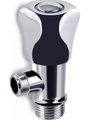 Genel Alfa 3/8 Taharet Musluğu, Metal, Siyah, Vidalı Bağlantı, Modern Stil, Banyo Bataryası