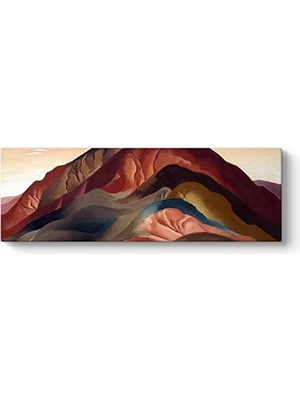 Orevio Georgia Okeeffe - Rust Red Hills Tablosu 180 x 60