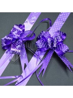 Orevio Lila Paketleme Fiyonkları, 35 Cm, 10'lu Set