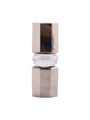 Orevio Krom/duman Kristal Mum Tutucu 5,5X5,5X15 cm