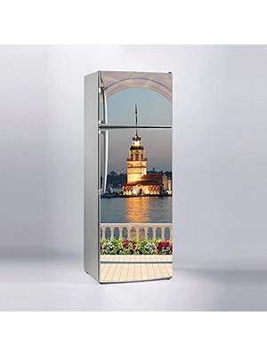 Orevio Buzdolabı Sticker Kaplama Etiketi, Kız Kulesi