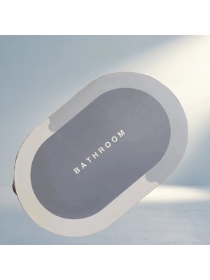 Meks Kaymaz Tabanlı Oval Paspas 40X60 cm Su Emici