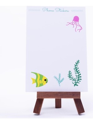 Prime Renkli Telefon Sticker Seti, Underwater 2 Sayfa