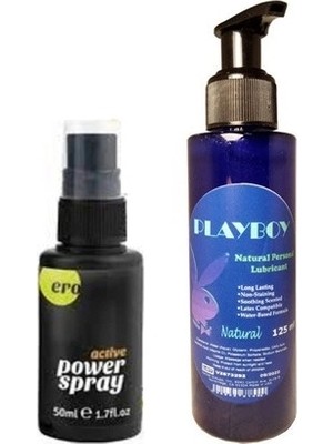 Bezos Playboy Hintohu Erkeklere Özel Sprey 50 ml Peak Power For Men Sprey + Playboy 125ML Lubricant Gel