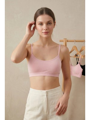 Underwear Bodyway 3'lü Paket Pamuklu Çıkarılabilir Pedli Ince Askılı Büstiyer Bralet Günlük Sütyen