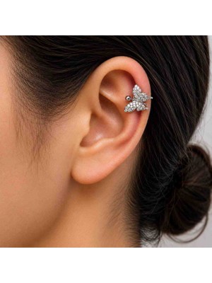 Accessories Kelebek Detaylı Kıkırdak Küpe
