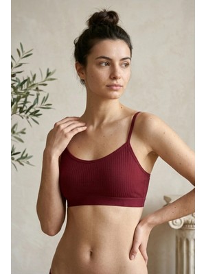 Underwear Bodyway 3'lü Paket Pamuklu Fitilli Çıkarılabilir Pedli Ince Ip Askılı Bralet Büstiyer Sütyen