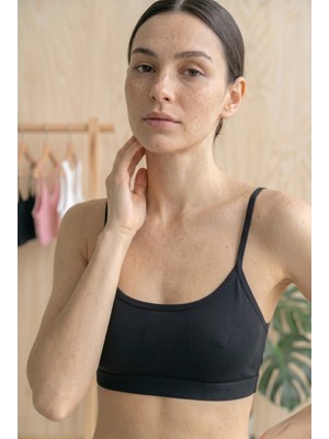 Underwear Bodyway 3'lü Paket Pamuklu Çıkarılabilir Pedli Ince Askılı Büstiyer Bralet Günlük Sütyen