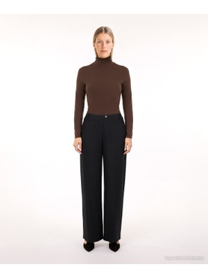 Yargıcı Düz Normal Bel Pantolon